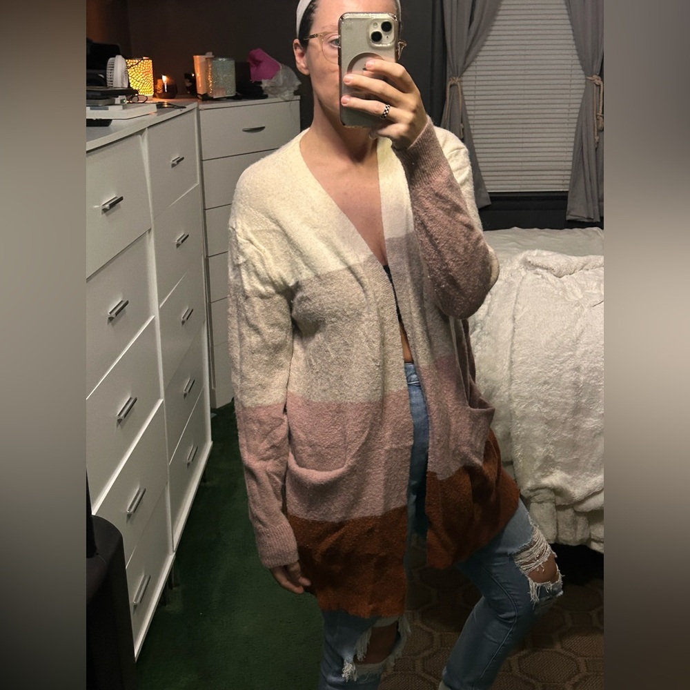 Madewell Multicolor Open Front Cardigan